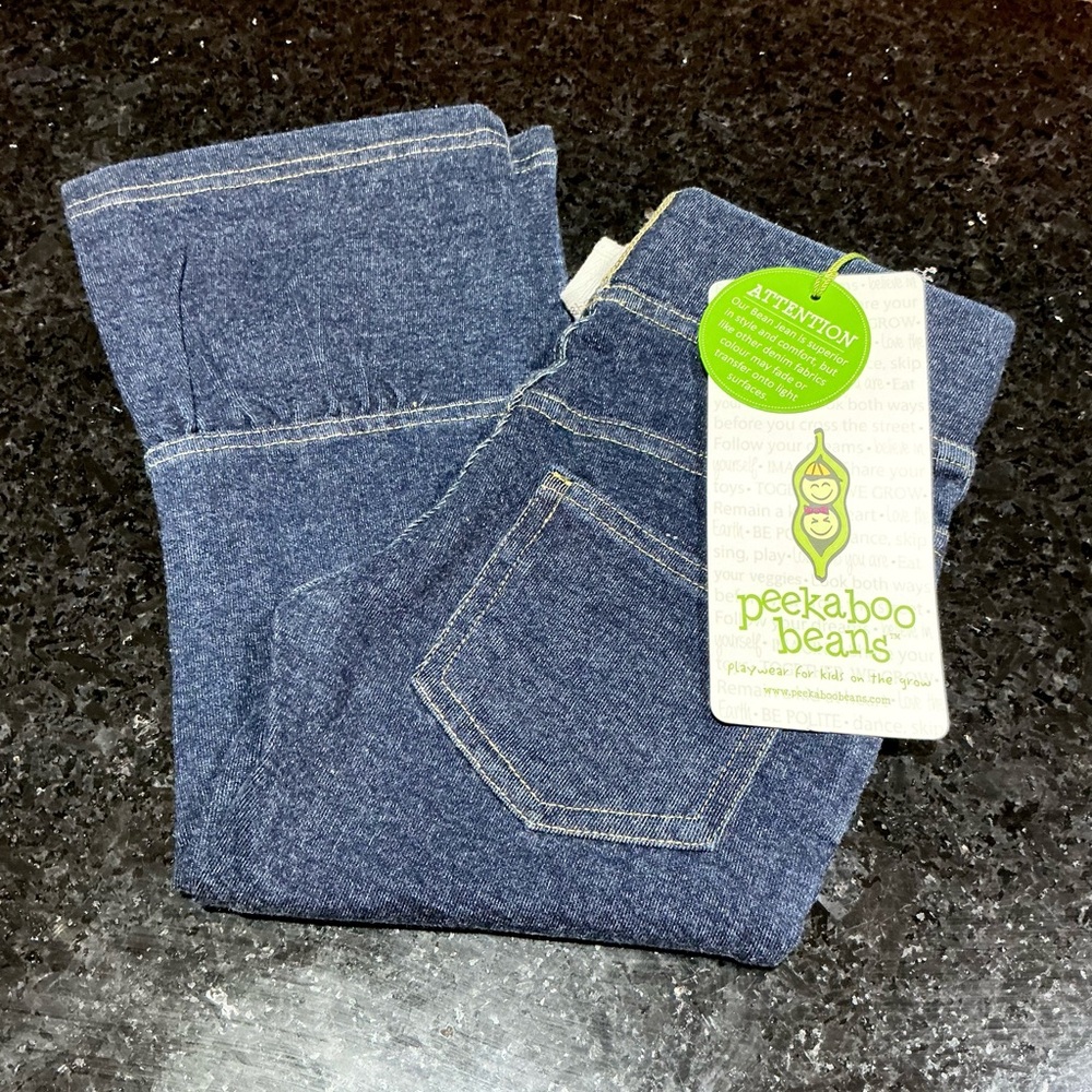 NEW Peekaboo Beans Blue Denim Jeans size 2 T